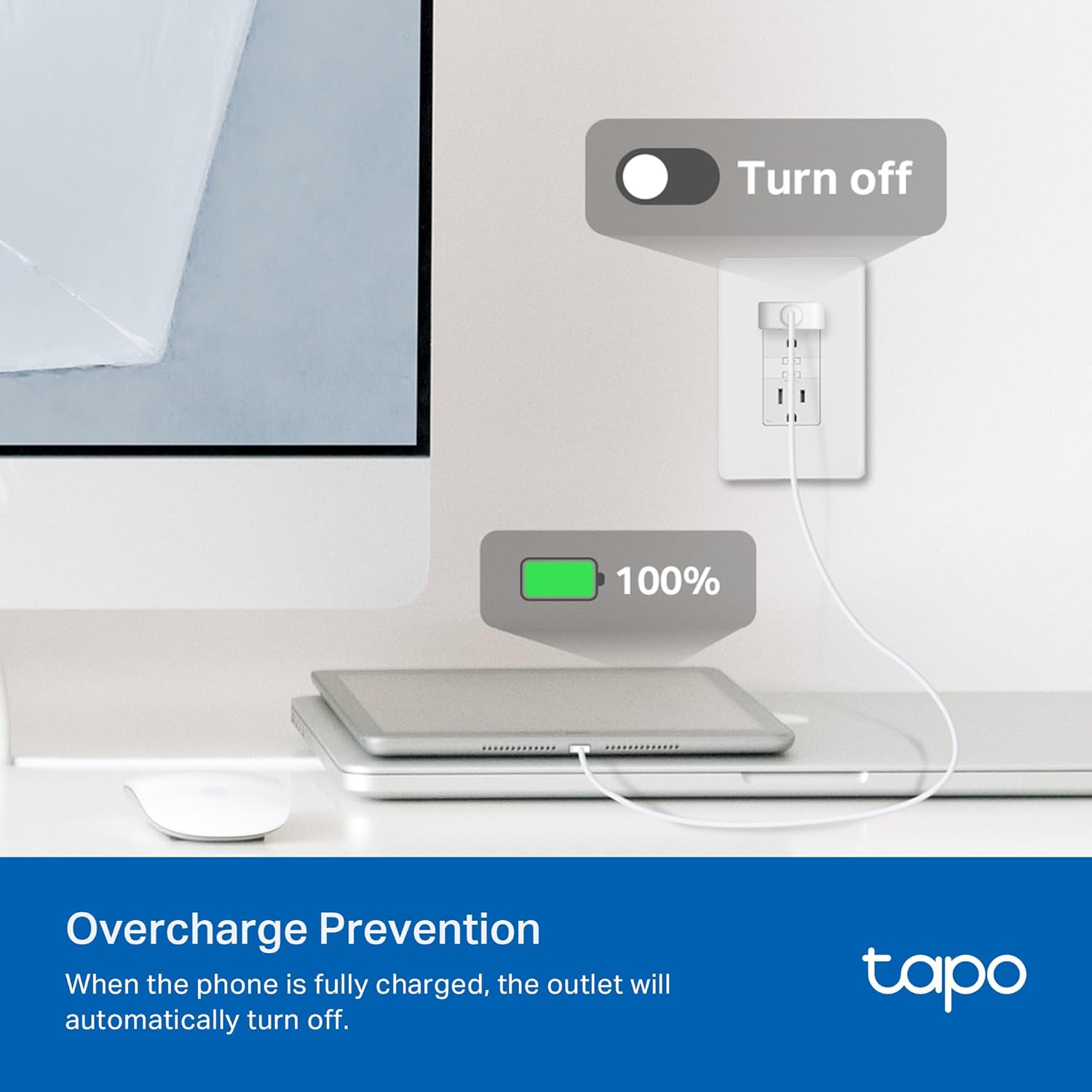 TP-Link Tapo Smart Plug Mini, Matter Compatible, Compatible with Alexa, Google Home & Samsung SmartThings, Energy Monitoring, 15A, UL Certified, 2.4G Wi-Fi Only, Tapo P110M(4-Pack) - Image 6