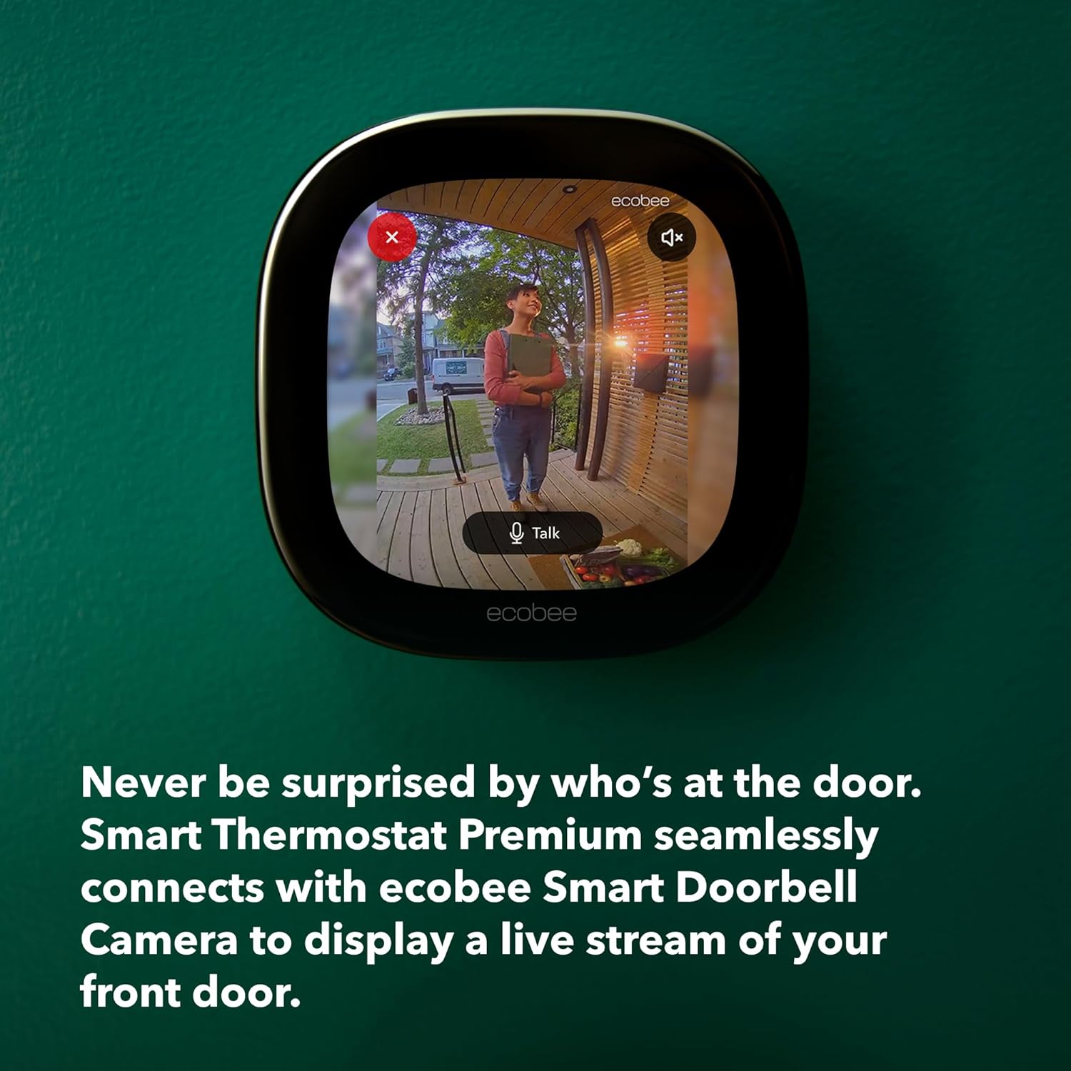 ecobee Comfort and Security Bundle, Smart Thermostat Premium with Siri and Alexa and Built in Air Quality Monitor and Smart Sensor with SmartSensor for Doors and Windows 2-Pack - Image 6