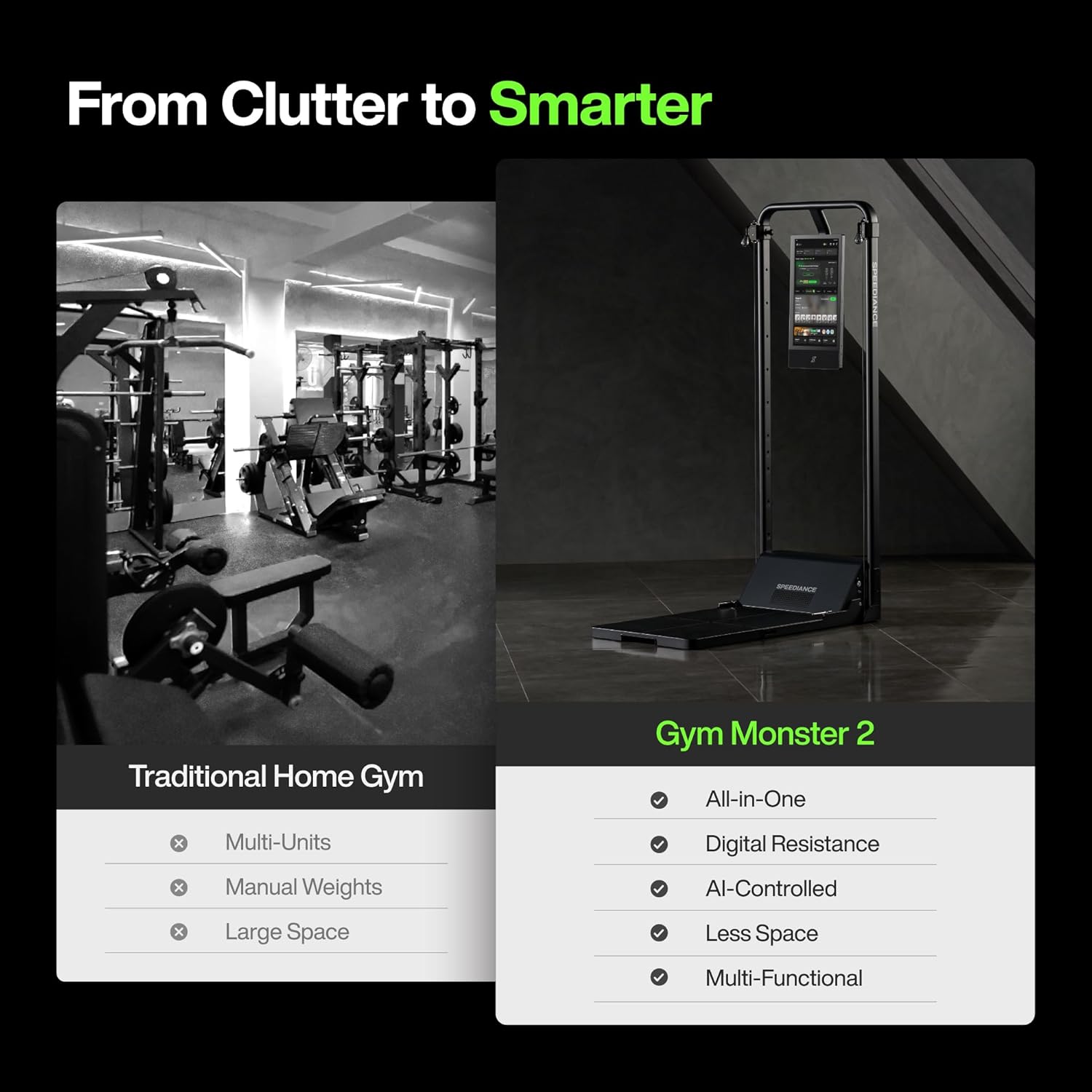 Speediance Smart Home Gym, Multi-Functional Gym Machine for Full Body Strength Training, All-in-one Gym Equipment, Digital Weight System, Workout Station, Squat Rack, Gym Monster 2 - Image 9