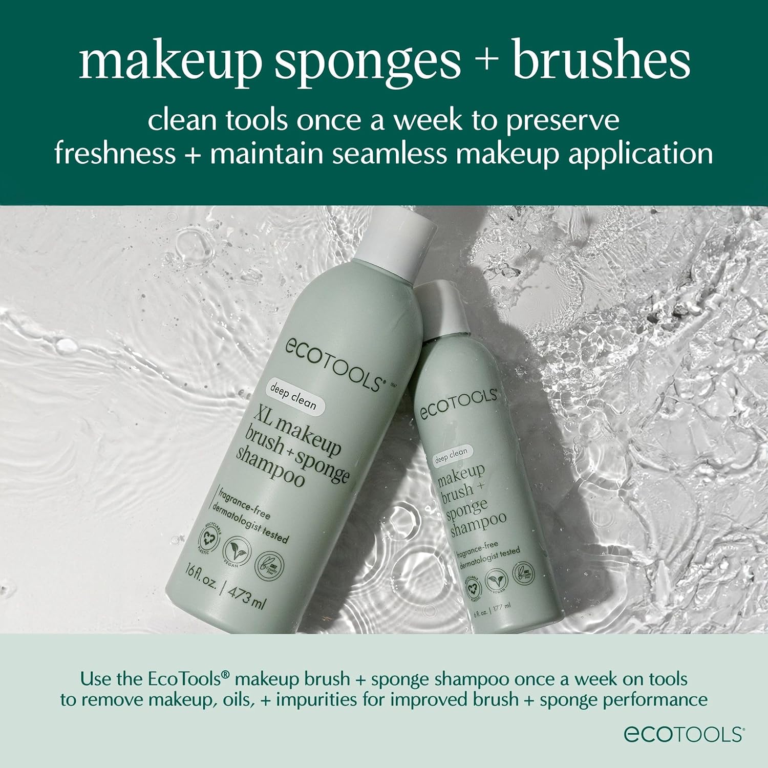 EcoTools Bioblender Makeup Sponge, Compostable Makeup Blender, For Liquid & Cream Foundation, Sustainable, Seamless Application, Eco-Friendly Beauty Sponge, Cruelty-Free & Latex Free, 1 Count - Image 10