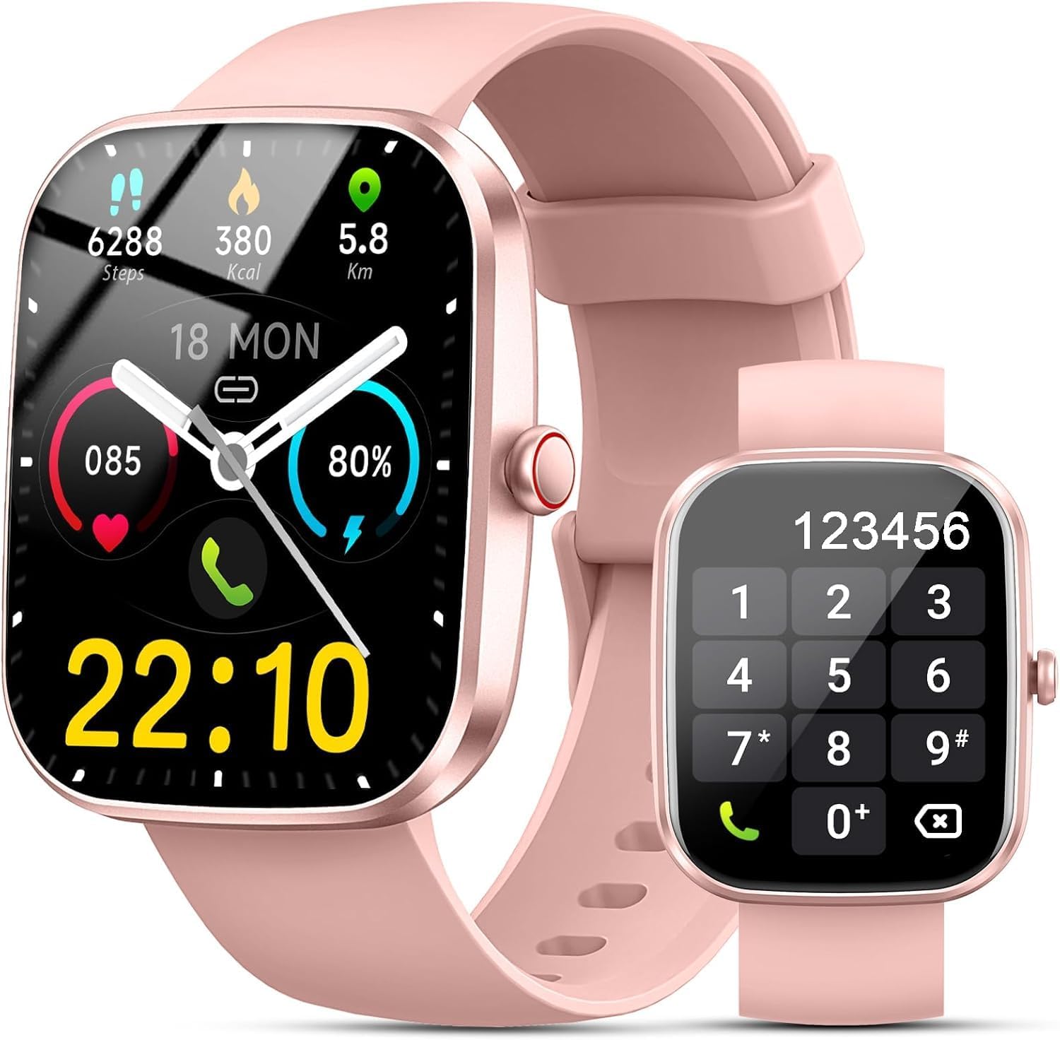 Smart Watch for Men Women (Answer/Make Call),1.91" HD SmartWatch 2026, Fitness Watch with 100+ Sport Modes, IP68 Waterproof, Pedometer, Heart Rate/Sleep Monitor, Activity Tracker for Android iOS