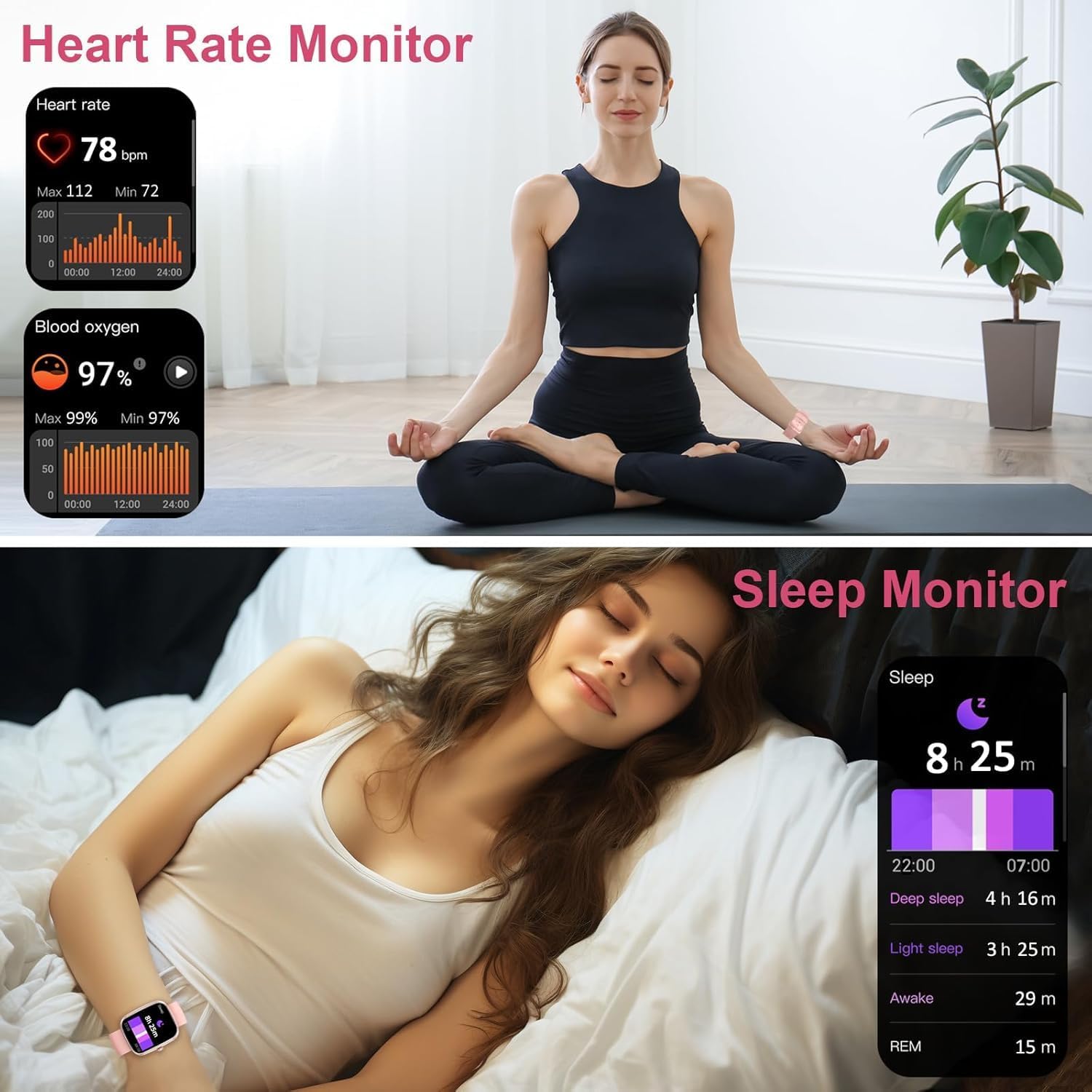 Smart Watch for Men Women (Answer/Make Call),1.91" HD SmartWatch 2026, Fitness Watch with 100+ Sport Modes, IP68 Waterproof, Pedometer, Heart Rate/Sleep Monitor, Activity Tracker for Android iOS - Image 5