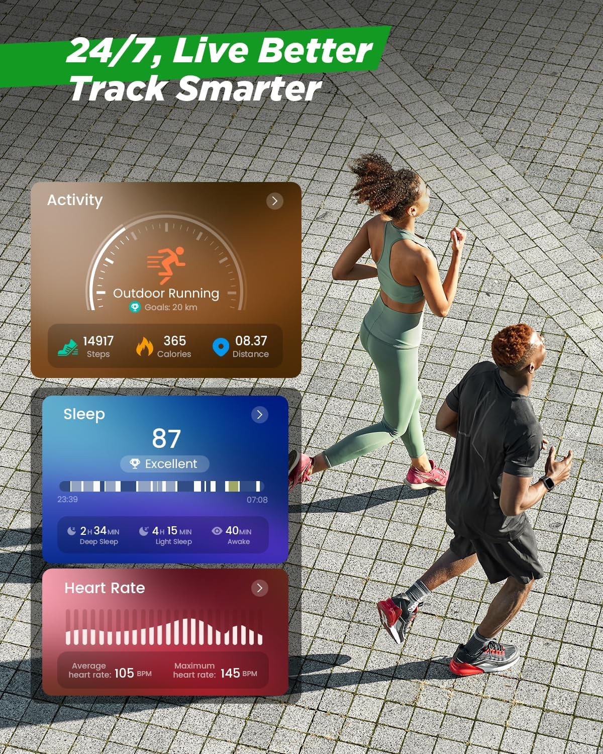 Smart Watches for Men Fitness Watch: 100 Days Battery Life/Call/Answer 1.95'' Mens Military Smart Watch for Android & iPhone, Fitness Tracker with Flashlight/Heart Rate Sleep Monitor/100+ Sport Modes - Image 3