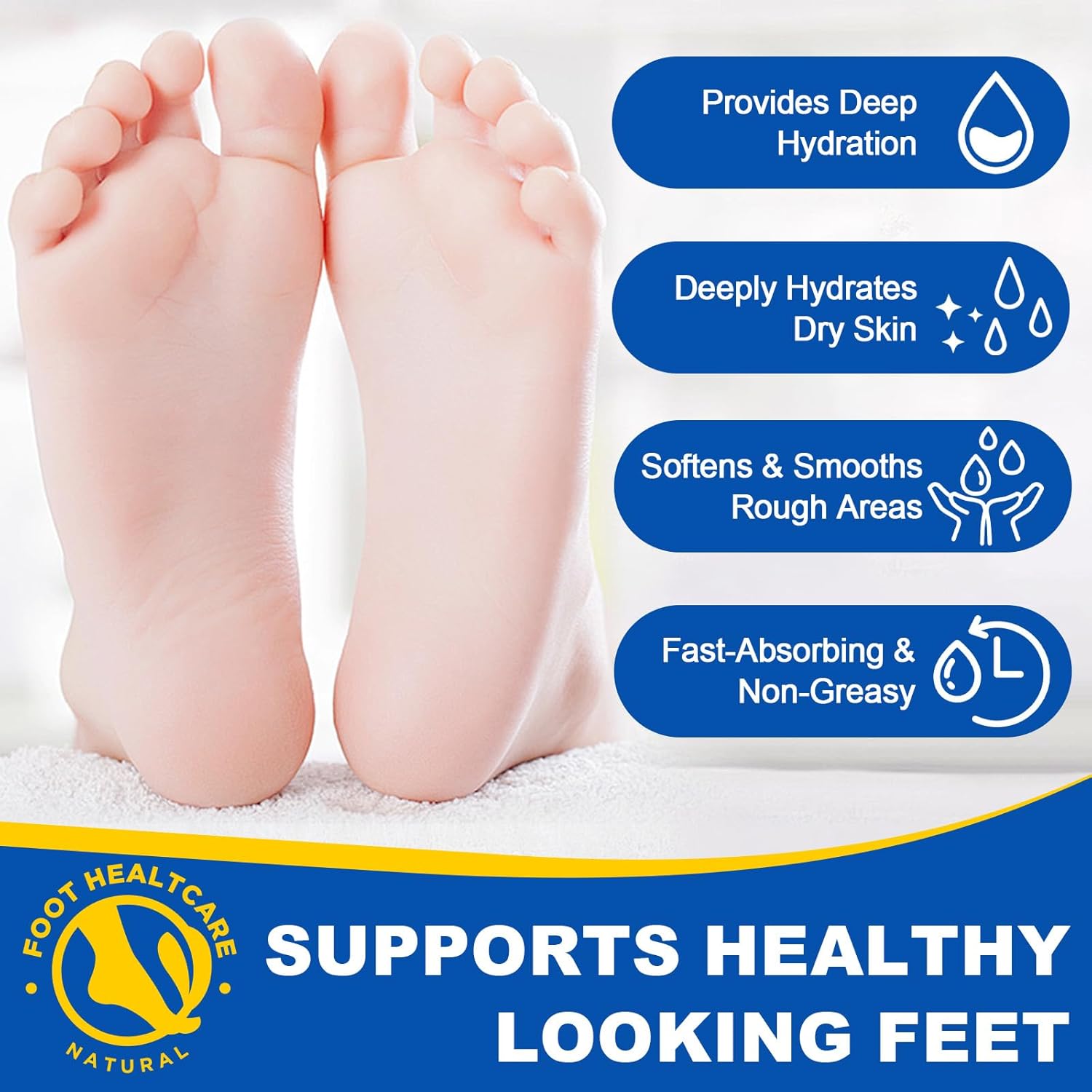 Urea Foot Care Cream, Urea Cream 60 Percent for Feet Maximum Strength with 2% Salicylic Acid, Foot Cream for Cracked Heels and Dry Skin, Cracked Heel Repair, Callus Remover, Deep Hydration, 1.41 Oz - Image 4