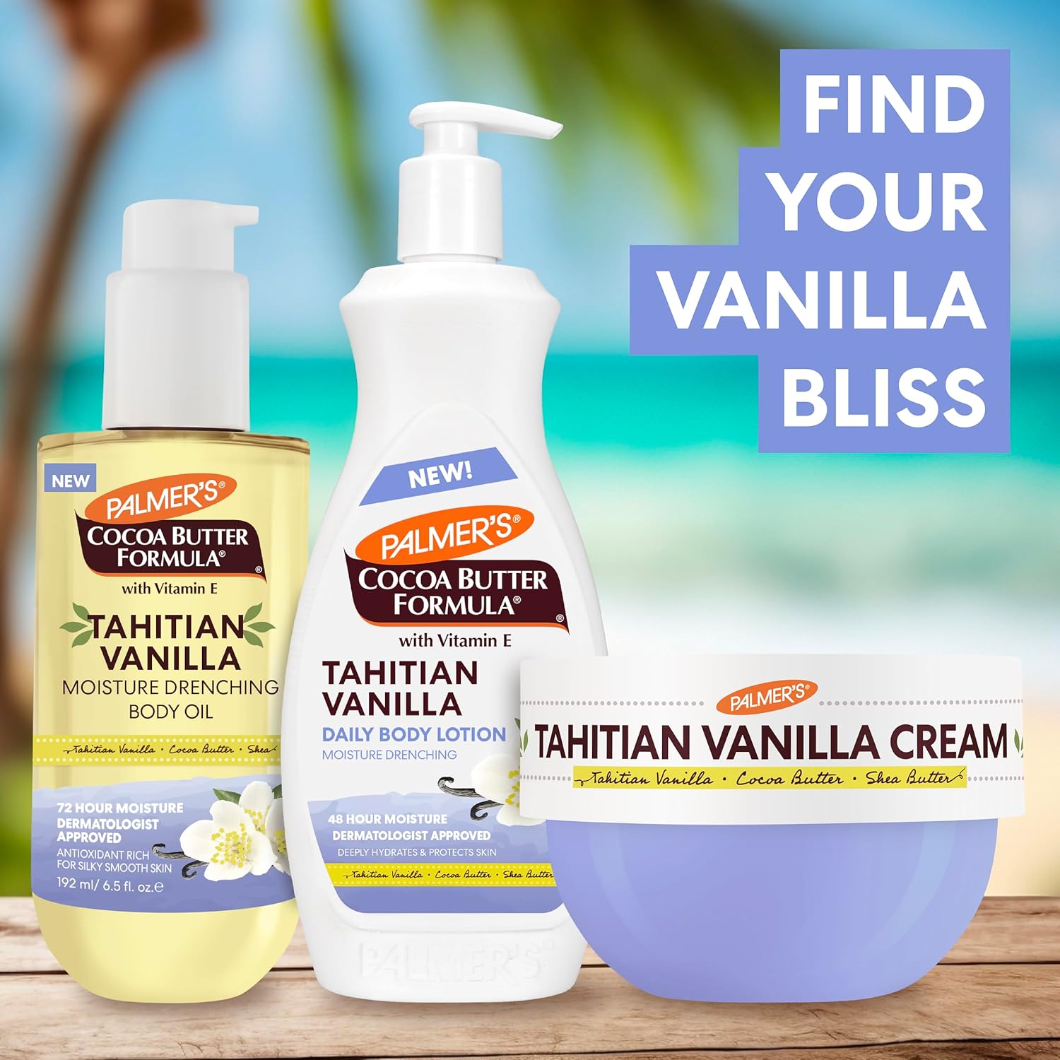 Palmer's Cocoa Butter Formula Body Cream, Moisture Drenching Tahitian Vanilla, 8.8 Oz, 72Hr Hydration with Shea Butter & Vitamin E for Softer Skin, Protects & Soothes Dryness, Dermatologist Approved - Image 9