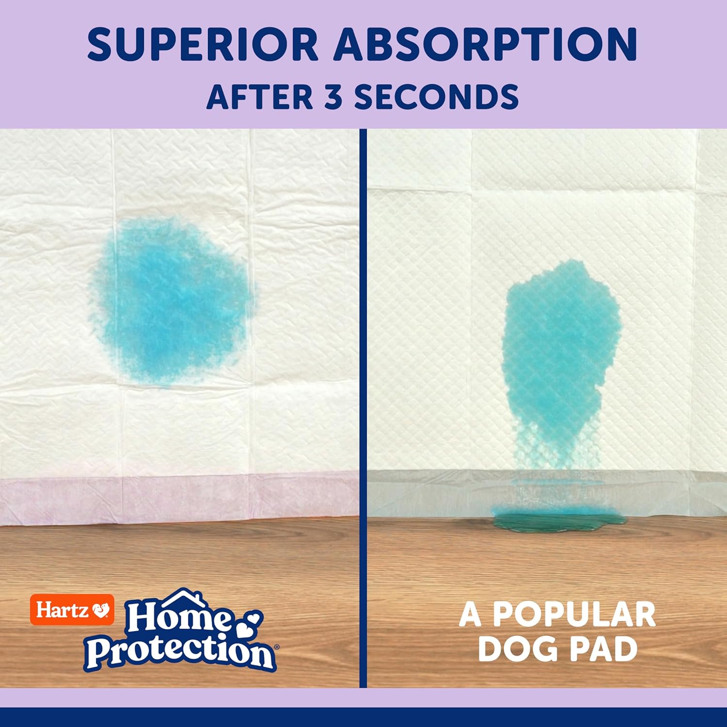 Hartz Home Protection Super Absorbent Odor Eliminating Lavender Scented No Leak Dog Pads, 3XL 30 Count - Image 4