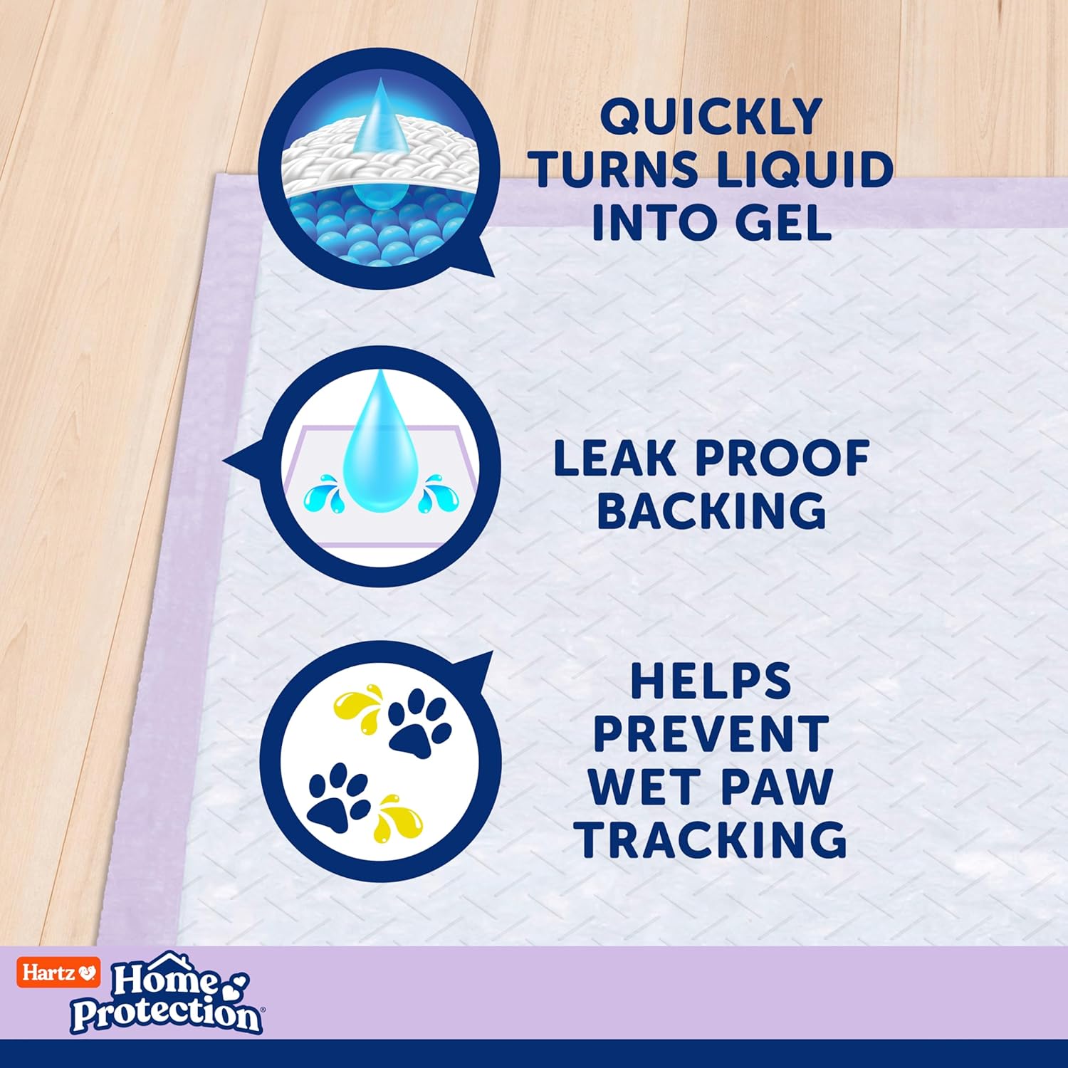 Hartz Home Protection Super Absorbent Odor Eliminating Lavender Scented No Leak Dog Pads, 3XL 30 Count - Image 5