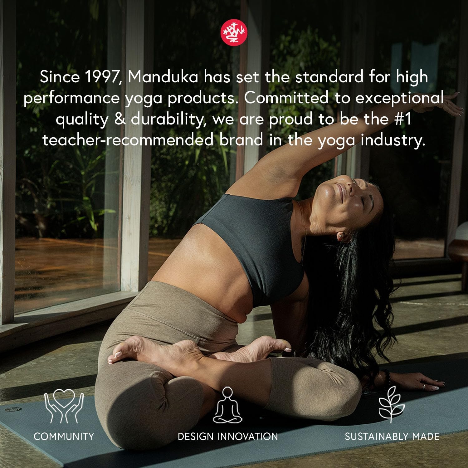 Manduka eKO Yoga Mat - Natural Rubber | Eco-Friendly | Soft Textured Surface| Natural Next-to-Skin Feel - Image 7
