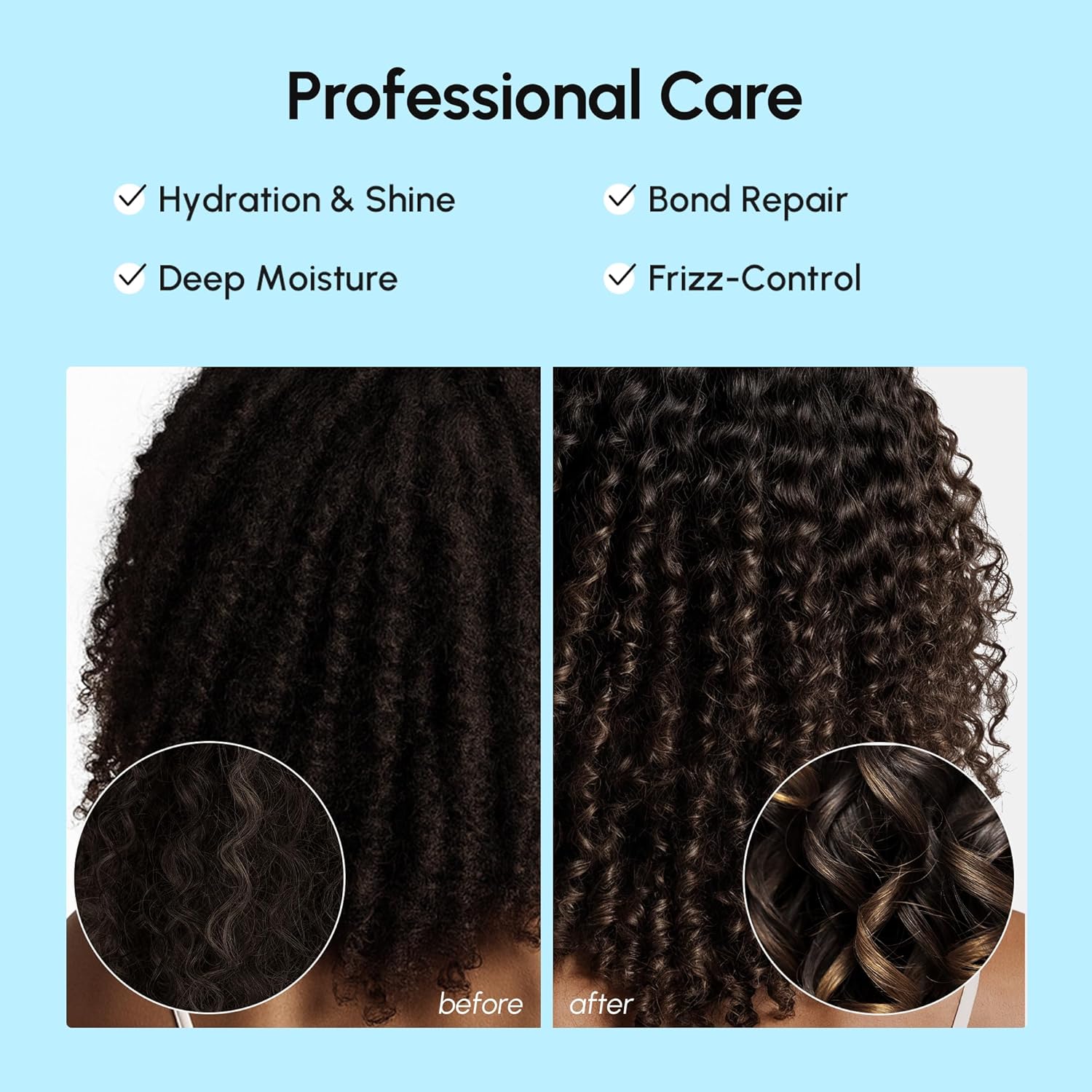 MAREE Hair Serum for Frizzy Dry Hair 2 PACK – Styling Capsules with Keratin, Argan Oil, Vitamins A E B5 – UV & Heat Protectant Frizz Control Serum for Women – Aceite Para el Cabello - Image 9