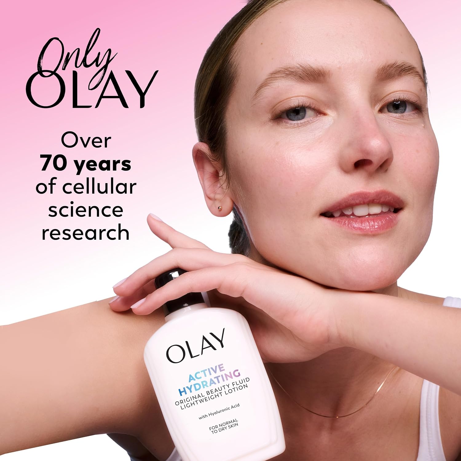 Olay Face Moisturizer, Active Hydrating Beauty Fluid Lotion, Original Facial Moisturizer, 4 Oz. (Pack of 2) - Image 9