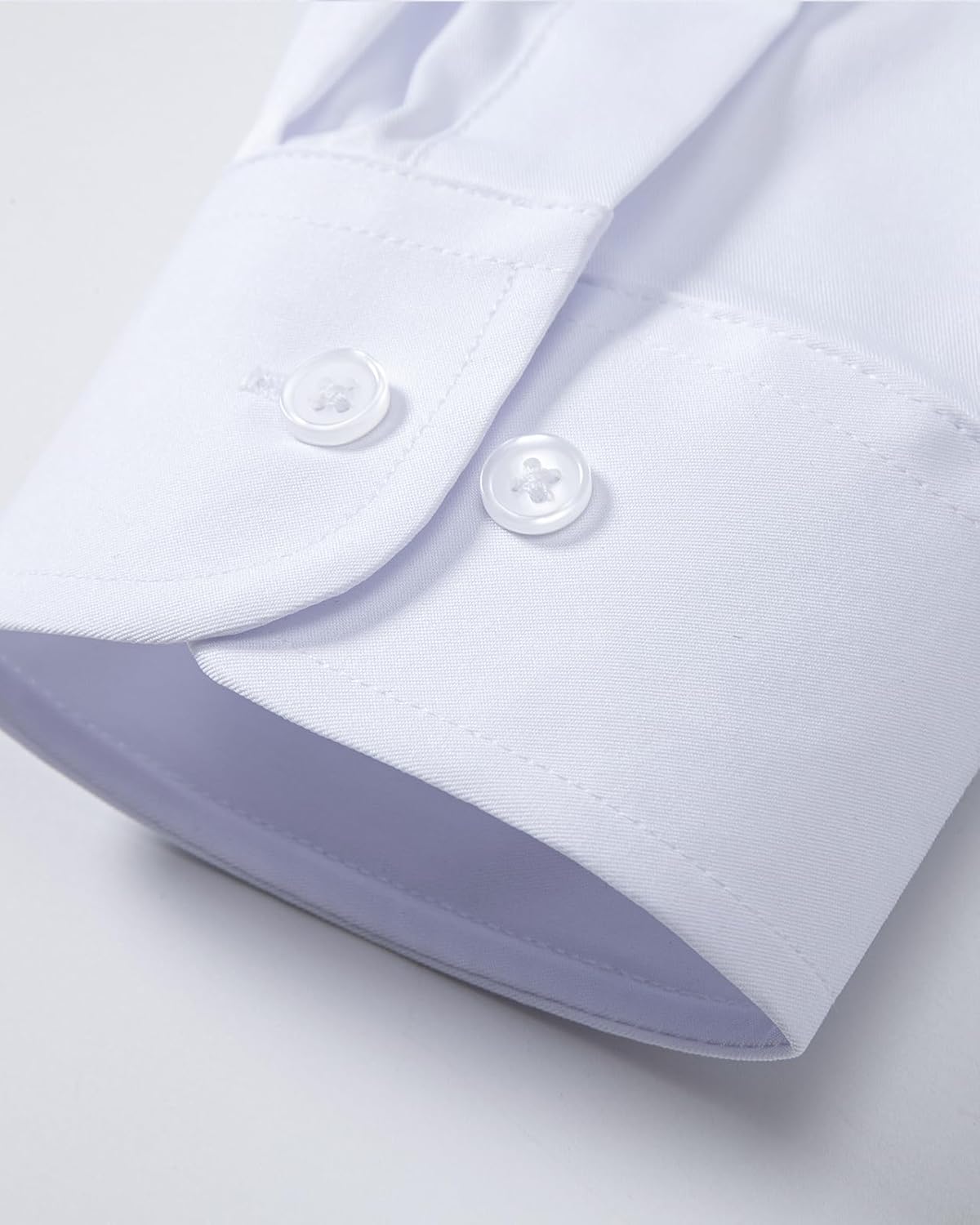 Men's Dress Shirt Slim Fit Casual Business Formal Wedding Long Sleeve Wrinkle Free Button Down Shirts - Image 5