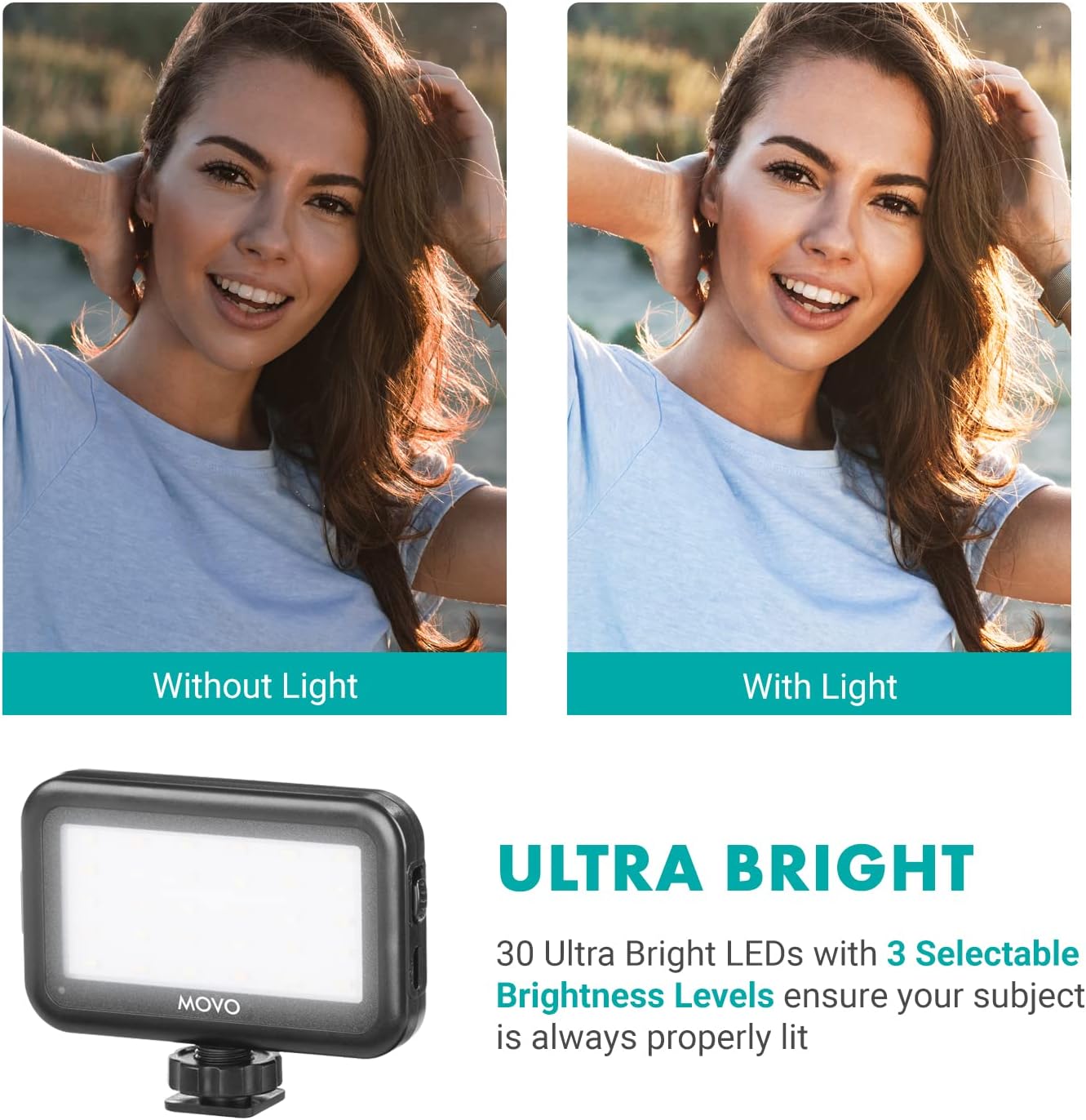 Movo USB-C Vlogging Kit for iPhone 15/16 - Phone Video Kit Accessories: Phone Tripod, Phone Mount, LED Light and Shotgun Microphone - Youtube Starter Kit for Content Creation, TikTok, Podcasts - Image 5