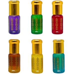 bonballoon Natural Perfume Wesal Gold Arabian Alcohol Free Attar Arabic Perfumes Musk Arab Fragrance Oriental Scent Oil Roll In Bottle (0.10 oz / 3 ml وصال الذهب)