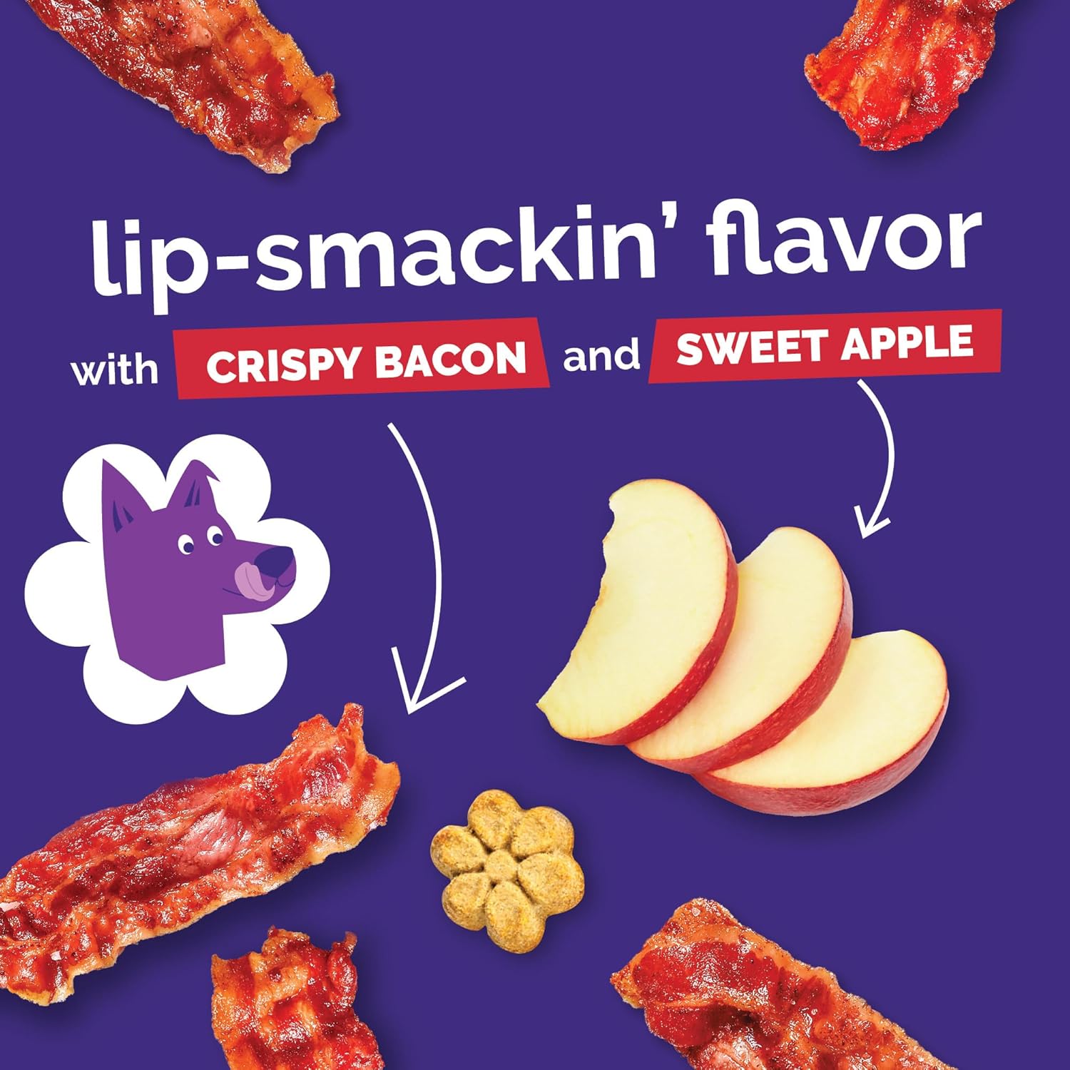 Fruitables Baked Dog Treats, Pumpkin Snacks for Dogs, Low Calorie & Delicious, No Wheat, Corn or Soy, Healthy Puppy Training Treats, Made in the USA, Apple and Crispy Bacon Flavor, 7oz - Image 8