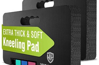 $19.99: WORKPRO Extra Thick Kneeling Pad, 2-Pack, Soft NBR Foam Cushioning, Large Foam Kneeler Mat, 17.5 x 11 x 1.5 in, Black