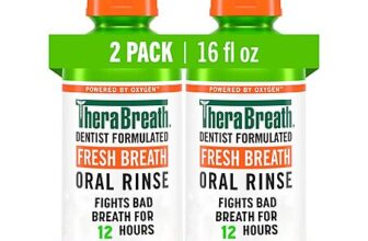 2-Pk 16-Oz TheraBreath Fresh Breath Oral Rinse (Mild Mint)