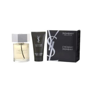 LHomme by Yves Saint Laurent for Men – 2 Pc Gift Set 3.3oz EDT Spray, 1.6oz Shower Gel