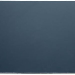 Dacasso Bonded Pad with Side Rails Luxury Leather Desk Blotter for Writing, 30 x 18, Black