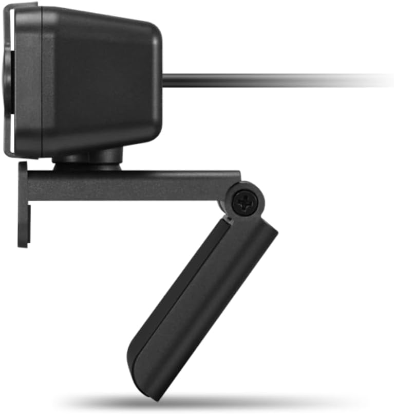 Lenovo Essential FHD Webcam Gen 2, Full HD, 1080p, Dual Microphones, 85 Degree FOV, 30 fps, USB-A Connection, Bulit-in Manual Privacy Shutter, Black - Image 2