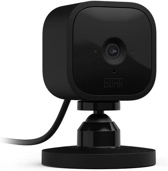Blink Mini - Compact indoor plug-in smart security camera, 1080p HD video, night vision, motion detection, two-way audio, easy set up, Works with Alexa – 1 camera (Black) - Image 2