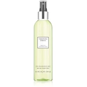 Vera Wang Embrace Green Tea and Pear Blossom Body Mist 8.1 fl oz (Pack of 1), Notes of Earthiness, Peony, and Sandalwood, Women’s Fragrance, Long Lasting, Everyday Fragrance
