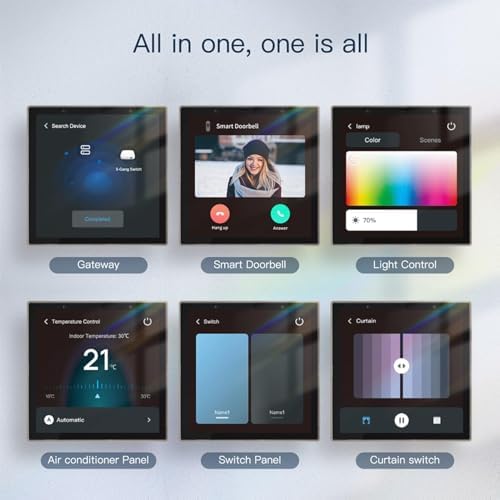 Smart Home Control Panel, voice control Interruptor Inteligente Smart Home With 4-inch touch screen for Smart Home Control - Image 5