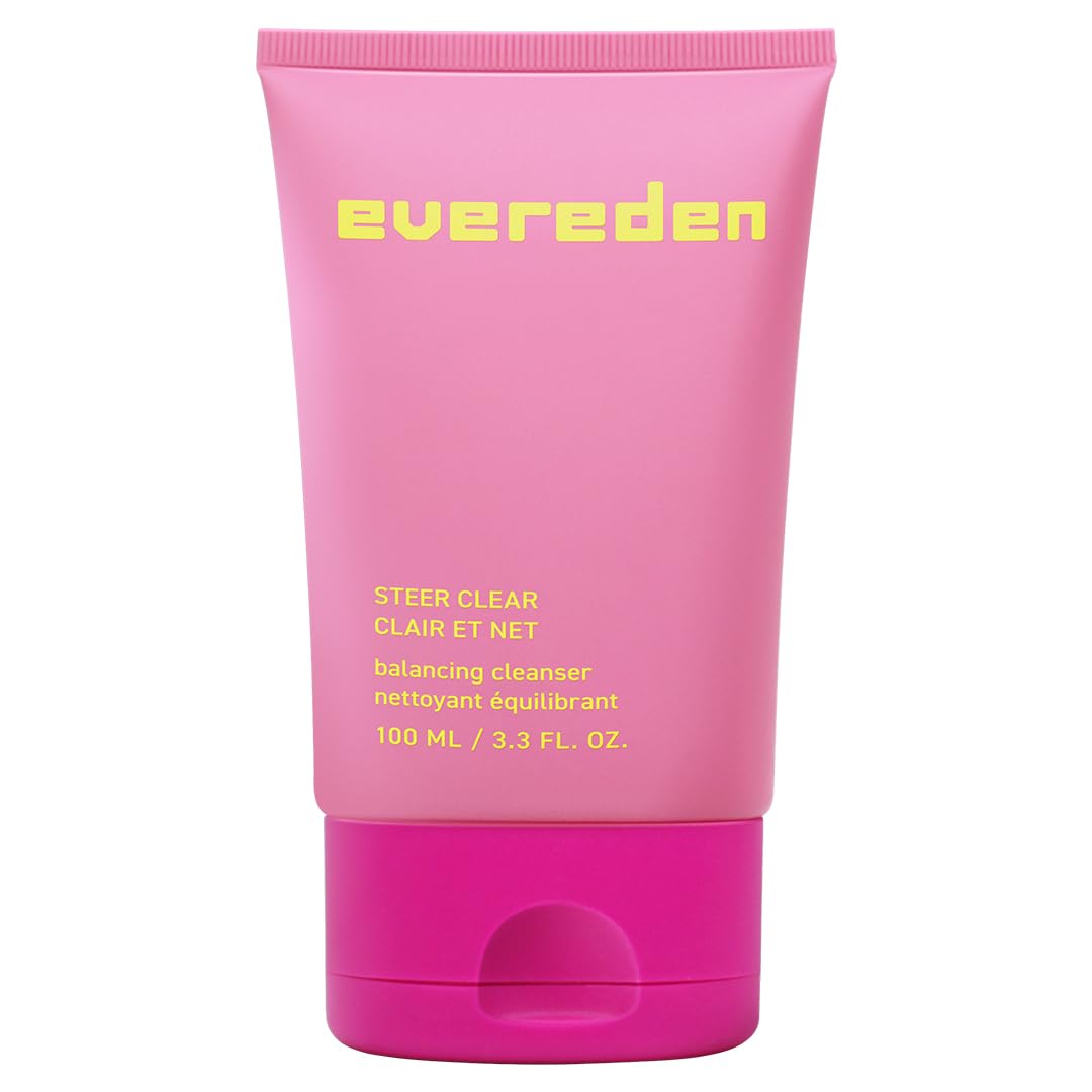 Evereden Steer Clear Balancing Jelly Cleanser for Teens: Clean & Vegan Teen Skin Care for Oily & Pimple-Prone Skin - Pre Teen Face Wash - Gently Cleanses Pores Without Drying - Tweens 10-12 and Beyond