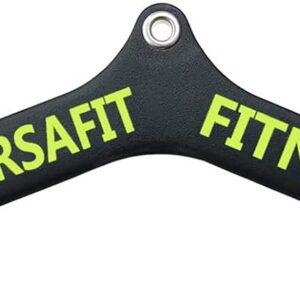 MARSAFIT Home Gym Fitness Rowing T-bar V-bar Pulley Cable Machine Attachment, Bicep Curl Tricep LAT pulldown Bar Back Strength Training Handle Grips LAT Pull Down Bar for Seat Row Workout