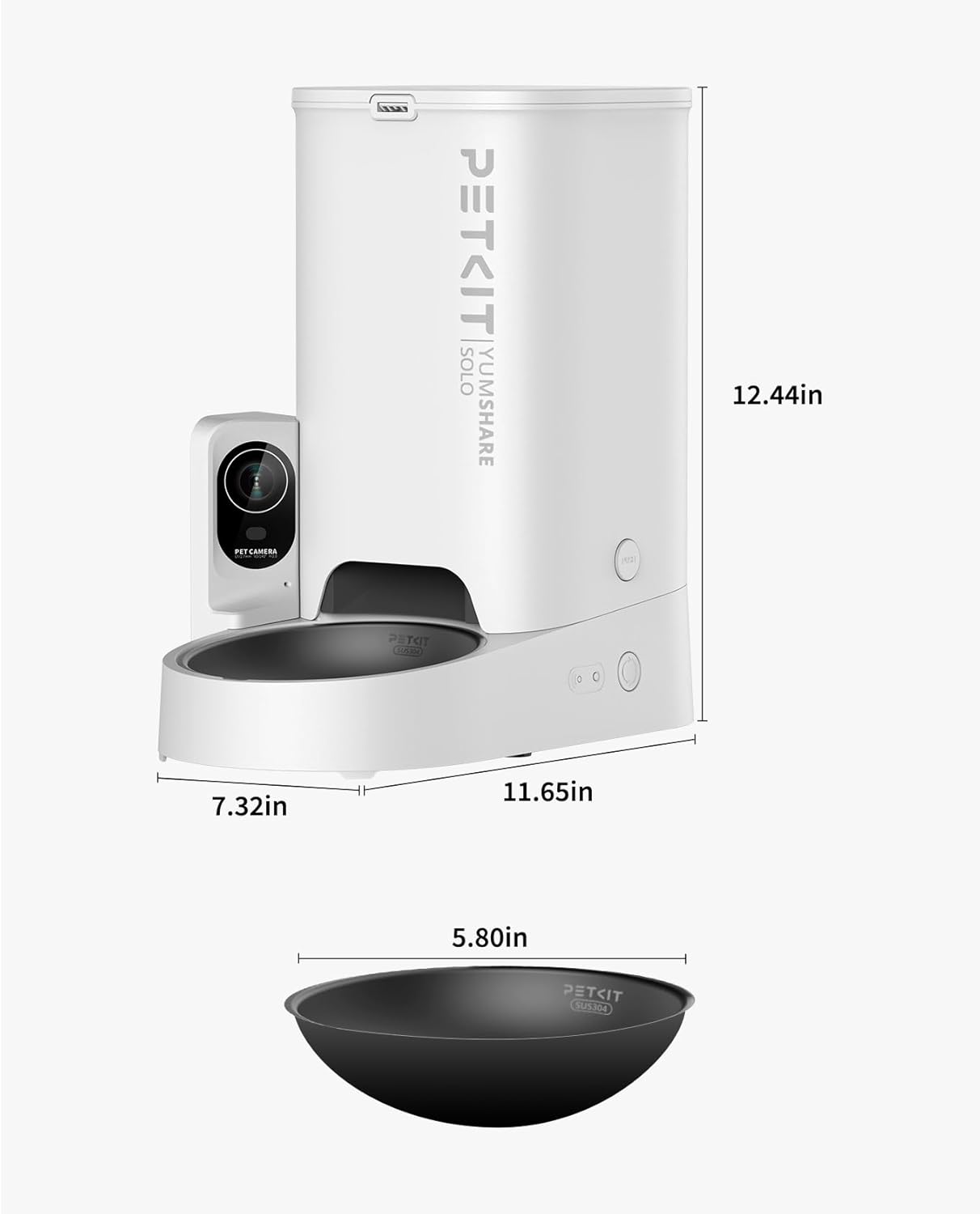 PETKIT Automatic Cat Feeder with Camera, 1080P HD Video with Night Vision, 2.4G WiFi Pet Feeder for Cat & Small Dog, 2-Way Audio & Meal Call Pet Food Dispenser with Desiccant Bag, Motion Capturing - Image 8