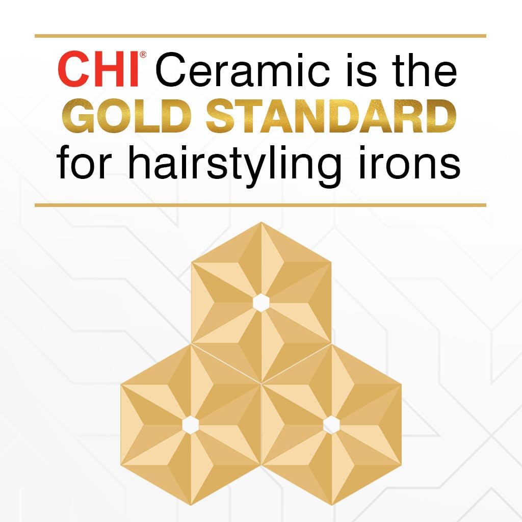 CHI Original 1" Ceramic Hair Straightener Flat Iron for Hair Styling, Advanced Ceramic Technology for Frizz-Free Smooth Shine,Floating Plates for Easy Glide, Analog On/Off Switch,Salon-Quality Results - Image 6