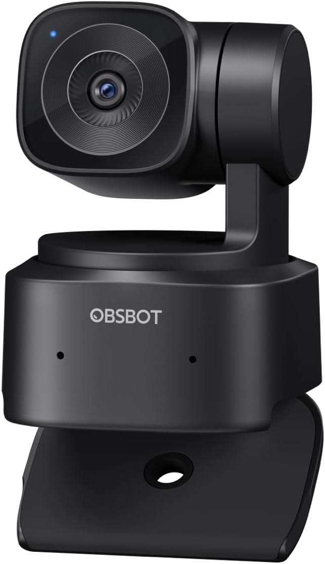 OBSBOT Tiny SE 1080P 100FPS Webcam for PC, AI Tracking PTZ Streaming Camera with 1/2.8" Sensor, Gesture Control, Dual ISO, Staggered HDR, Web Camera for Desktop Computer, Laptop, Meeting, Video Calls.