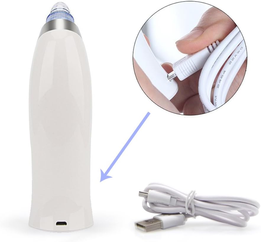 Blackhead Remover Pore Vacuum for face, BlueOrchids dermasuction for Whitehead Removal, Acne Pimple Sucker, face Vacuum Pore Cleanser, Comedone Extractor, 5 Adjustable Suction Power with 4 Probes - Image 8