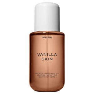 PHLUR Vanilla Skin Body Mist, 8 Fl Oz – Hair and Body Perfume for Women, Vanilla Perfume Body Spray with Pink Pepper, Cashmere Wood & Sandalwood Fragrance