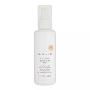 Kristin Ess Hydrating Heat Protection Spray for Hair – Blow Dry Frizz Control + Shine Enhancing -Anti Humidity Thermal Heat Protectant Spray – Repair + Protect Hair Up to 450 Degrees – Pear Fragrance