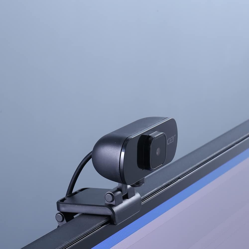acer Full HD USB Streaming 2MP Webcam | 1080P HD | 360° Rotation | Digital Microphone | Plug & Play for Desktop or Laptop PC | Stream for Zoom, Skype, Facetime, YouTube | Conference Calls & MS Teams - Image 4