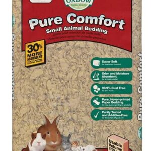 Oxbow Pure Comfort Bedding, Rabbit, Hamster, & Guinea Pig Bedding, Bunny Supplies for Litter Box, Pet Safe, 99.9% Non-Dust, Bunny Litter Box, Natural, 28 Liter Bag