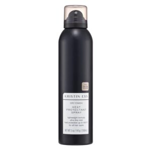 Kristin Ess Dry Heat Protectant Spray – Blow Dry Frizz Control + Shine Enhancing – Anti Humidity Thermal Heat Protectant Spray – Repair + Protect Hair Up to 450 Degrees – Fresh Pear Fragrance (5 oz)