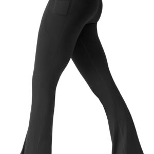 FireSwan Women’s Flare Yoga Pants with Pockets High Waist Flared Leggings Bootcut Gym Workout Pants Tummy Control