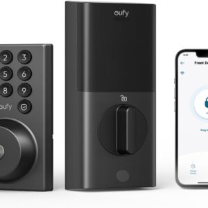 eufy Security Smart Lock C30, Keyless Entry Door Lock, Built-in WiFi Keypad Deadbolt for Front Door, No Bridge Required, Easy Installation, App Remote Control, Reliable Power, BHMA Grade 3
