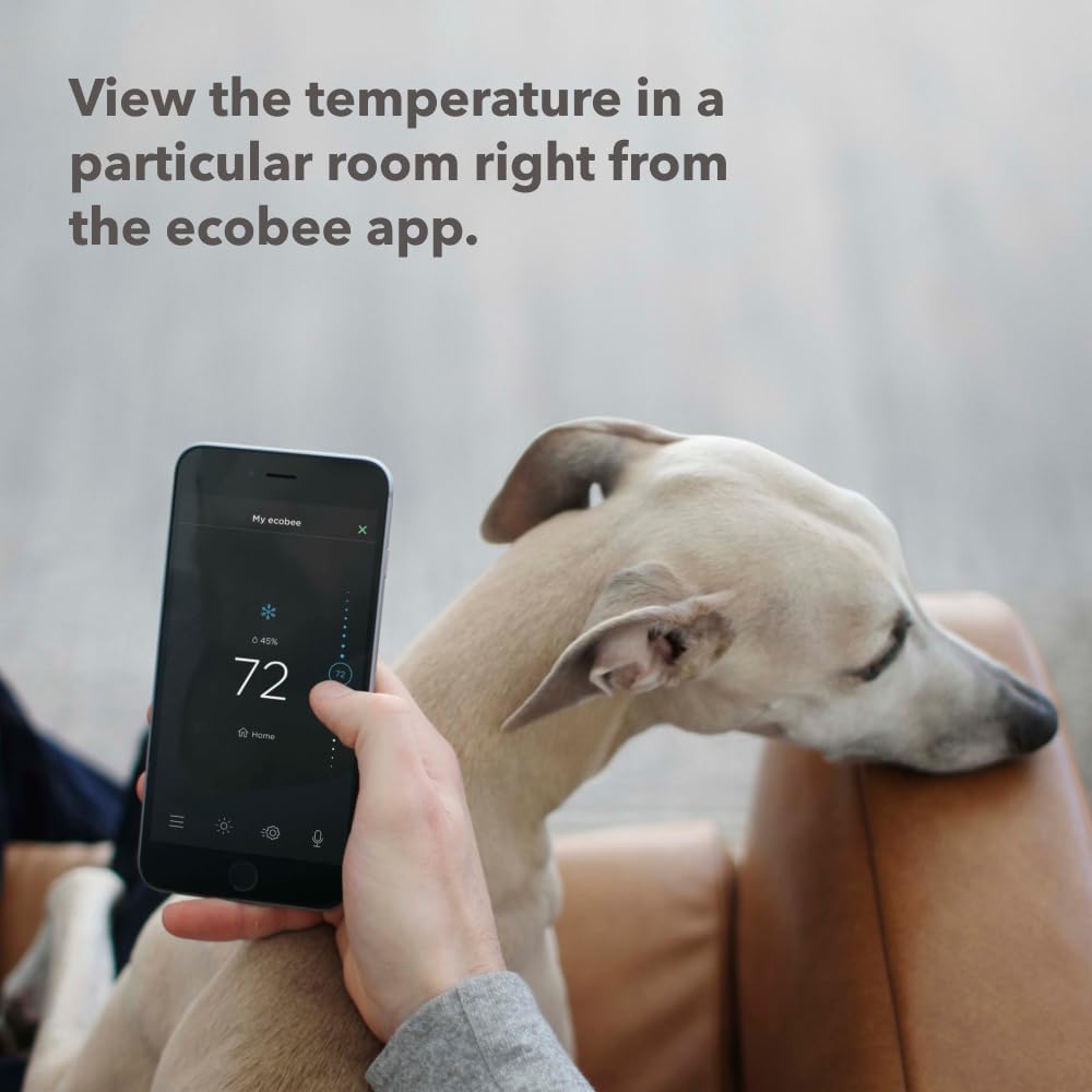 ecobee Comfort and Security Bundle, Smart Thermostat Premium with Siri and Alexa and Built in Air Quality Monitor and Smart Sensor with SmartSensor for Doors and Windows 2-Pack - Image 12