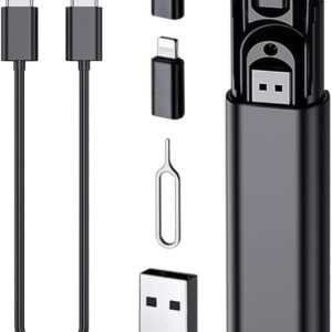 Multi USB Charging Adapter Cable & Conversion Set, USB A to Type C & Lightning Adapter, 60W Fast Charging & Data Transfer Cable