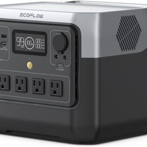 EF ECOFLOW Portable Power Station RIVER 2 Pro, 768Wh LiFePO4 Battery, 70 Min Fast Charging, 4X800W (X-Boost 1600W) AC Outlets, Solar Generator for Outdoor Camping/RVs/Home Use Black