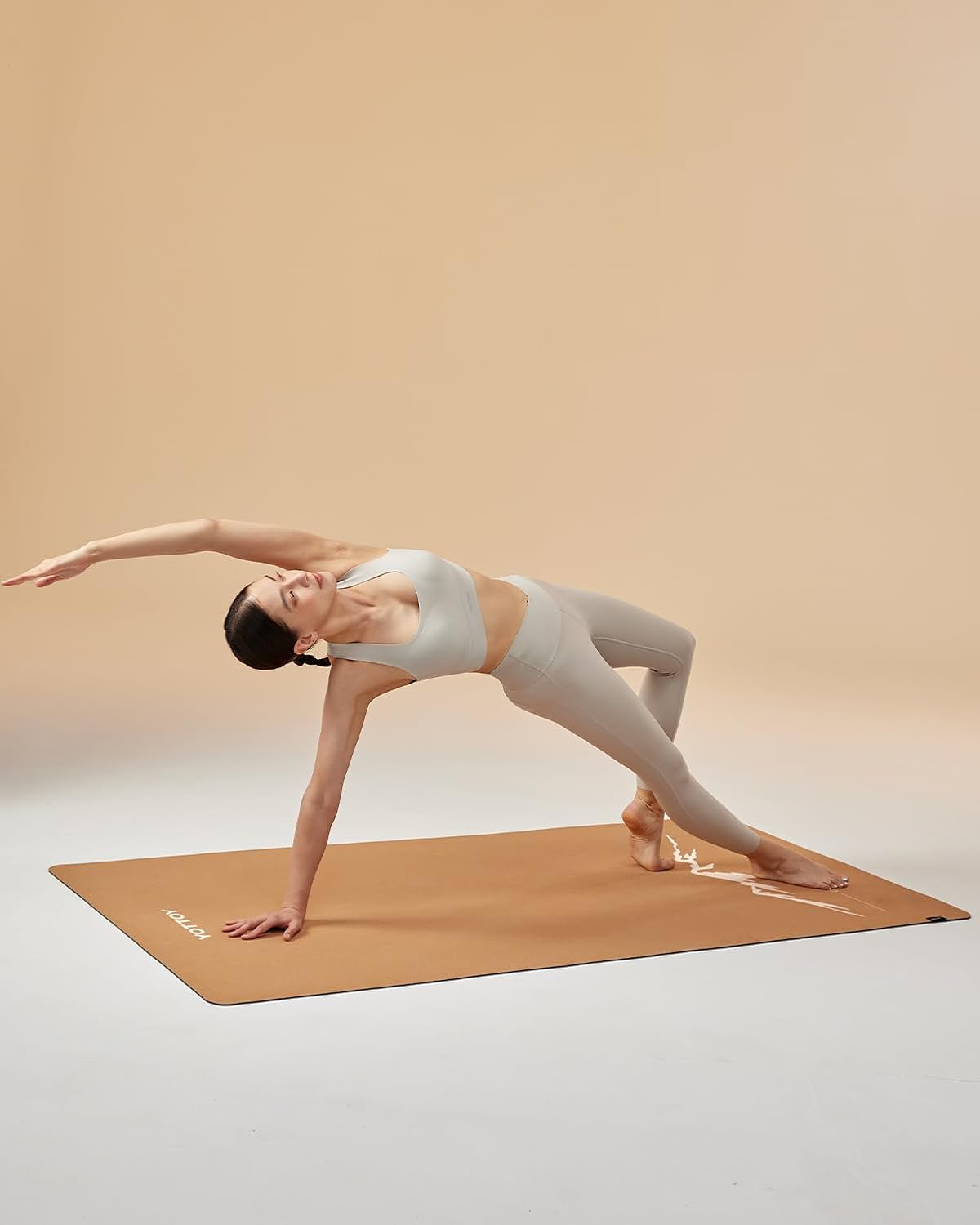 YOTTOY Yoga Mat,Non-Slip Hot Yoga Mat with Anti-Tear Design and Friendly Natural Rubber Mat with Strap and Bag - Image 7