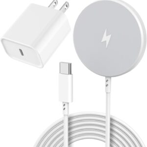 [Apple MFi Certified]Magnetic Wireless Charger Apple Mag Safe Charger,15W 6FT Fast Wireless Charging Pad for AppleiPhone 16 Pro Max/16 Pro/16 Plus/15 Pro Max/14/13/12/AirPods3/2/Pro/Pro2,Charging Pad