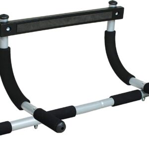 Iron Gym Express Home Pull Up Bar for Doorway – Portable Total Upper Body Home Gym Chin Up Bar for Strength Training & At Home Exercise – Our Door Frame Pull-Up Bar Is Easy to Assemble & Install