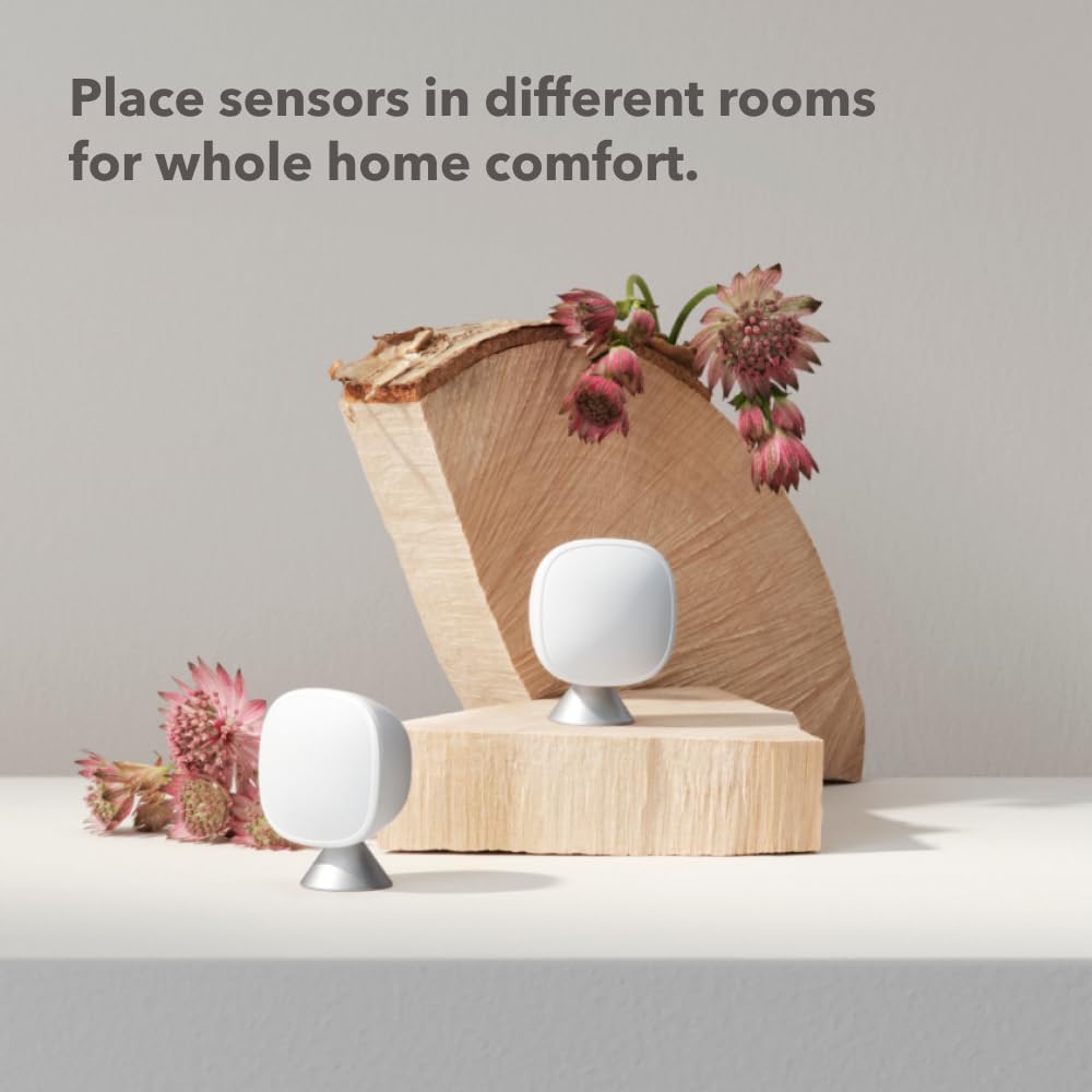 ecobee Comfort and Security Bundle, Smart Thermostat Premium with Siri and Alexa and Built in Air Quality Monitor and Smart Sensor with SmartSensor for Doors and Windows 2-Pack - Image 11