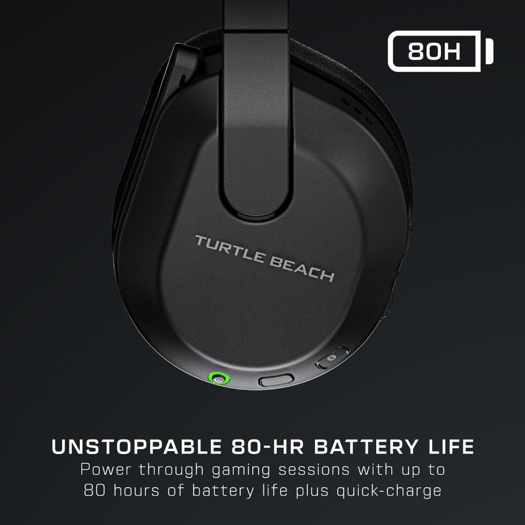 Turtle Beach Stealth 600 Wireless Multiplatform Amplified Gaming Headset for PS5, PS4, PC, & Mobile – Bluetooth, 80-Hr Battery, Noise-Cancelling Flip-to-Mute Mic, 50mm Speakers – Black - Image 3