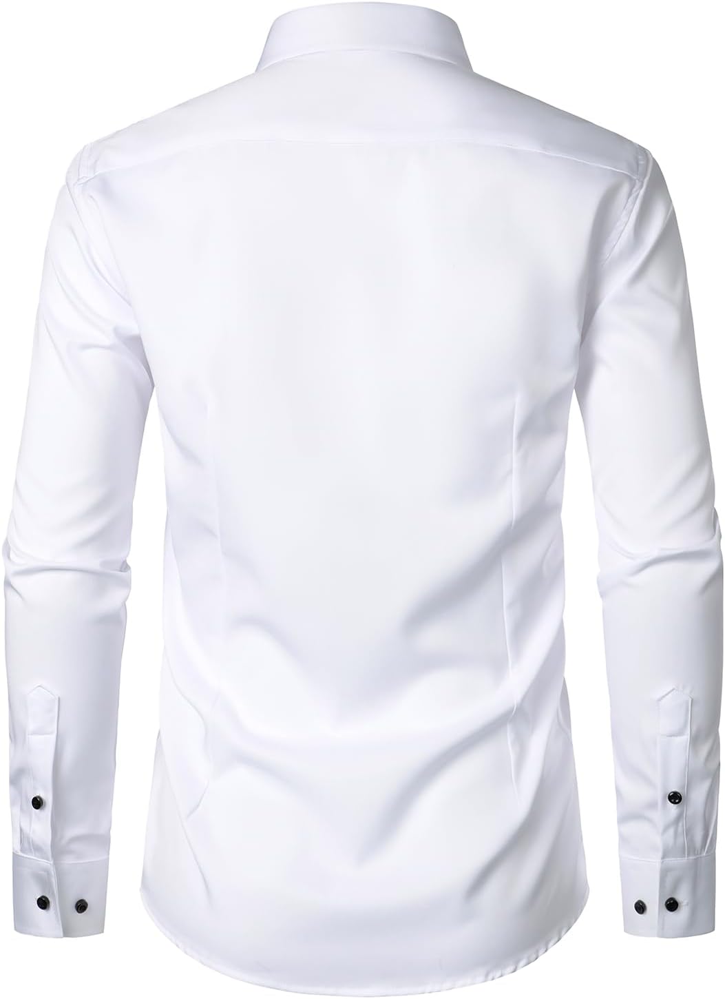 ZEROYAA Men's Long Sleeve Dress Shirt Modern Slim Fit Wrinkle-Free Casual Business Button Up Shirts - Image 3