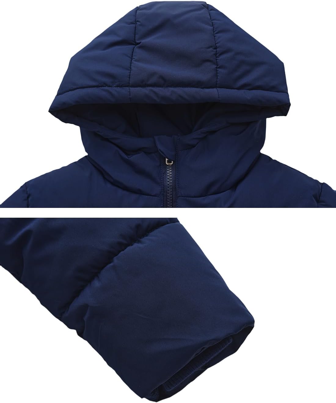 HOOD CREW Kids Boy’s Winter Coat Windproof Hooded Puffer Jackets Warm Outerwear Parka Padded Jacket - Image 4