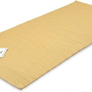 LFH Home Handmade Cotton Yoga Mat Cotton Rug picnic mat For Exercise, Workout, Fitness – Perfect Heavy Quality Eco Friendly Natural Cotton Woven Reversible Yoga Mats for Men & Women – 72×26 Inch.